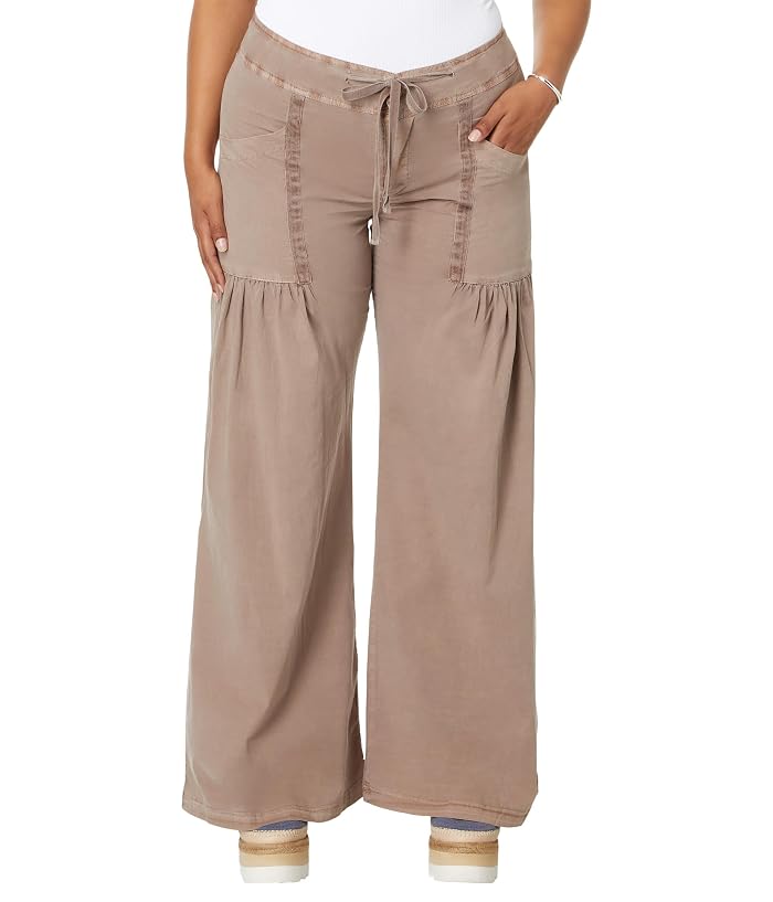 XCVI Willowy Wide Leg Stretch Poplin Pant