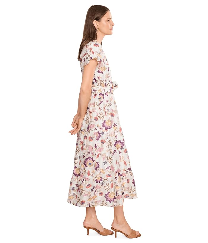 Vince Camuto Notch Neck Midi With Puff Sleeves - Image 3