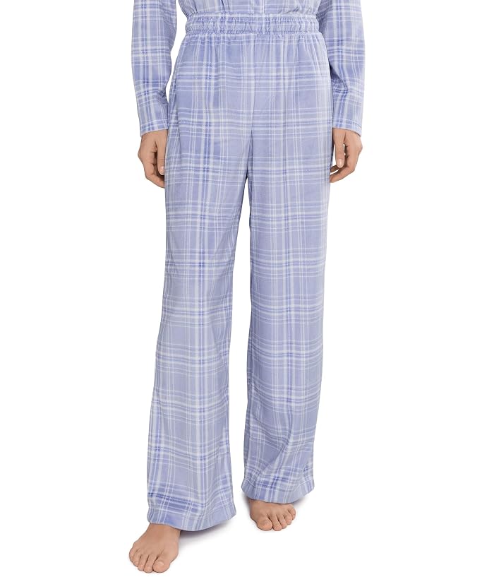 Karen Neuburger Petite Minky Fleece Long Sleeve Notch Top & Long Pants Set - Image 2