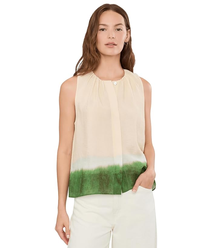 Vince Dip Dye A-Line Sleeveless Top