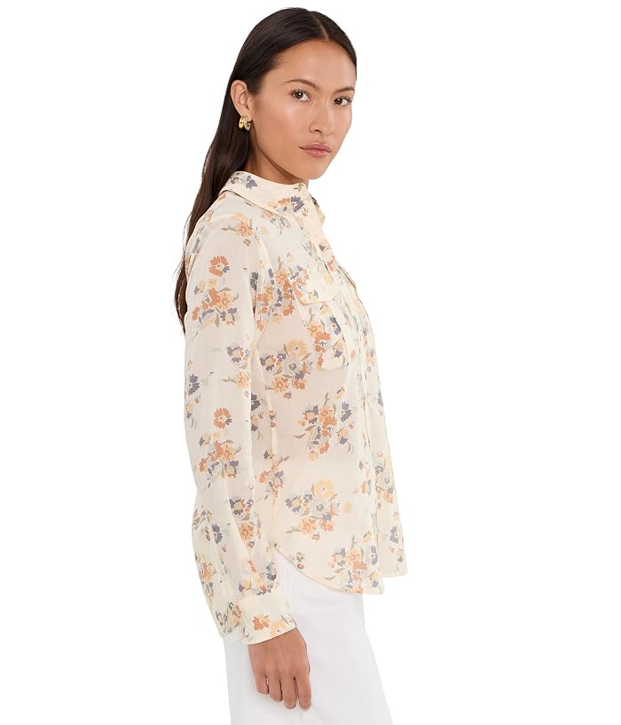 Lauren Ralph Lauren Petite Classic Fit Floral Cotton Voile Shirt - Image 3