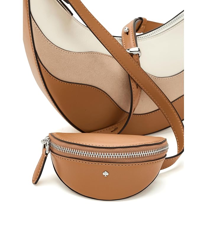 Kate Spade New York Duo Wavy Suede Crossbody Bag - Image 4