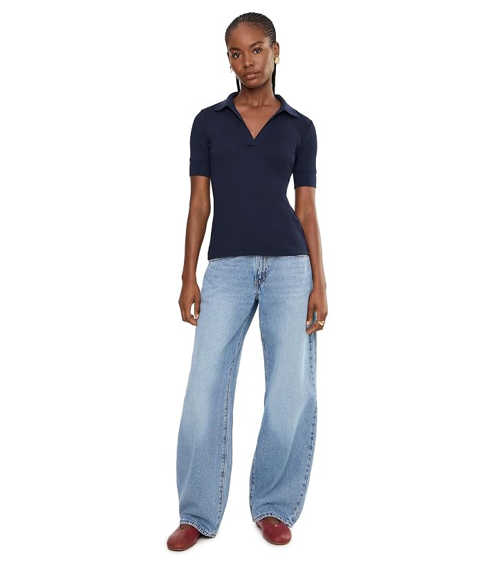 Lauren Ralph Lauren Jersey Elbow-Sleeve Collared Top - Image 2