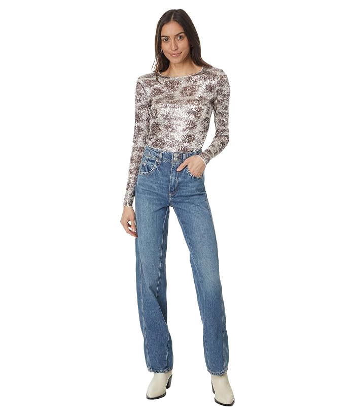 Free People Printed Gold Rush Long Sleeve - Image 4