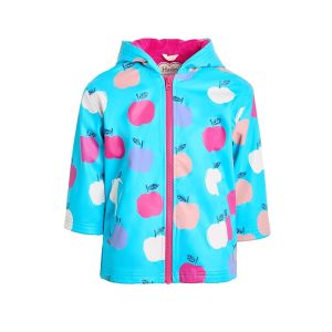 Hatley Kids Apple Orchard Colour Change Rain Coat (Toddler/Little Kid/Big Kid)