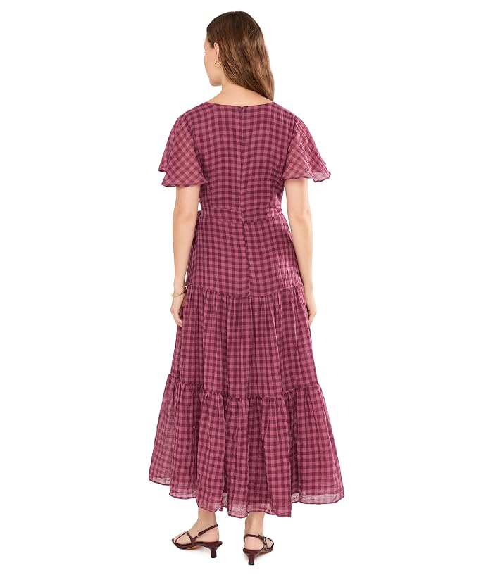 Vince Camuto Flutter Sleeve Surplice Midi with Side Ties - Image 4