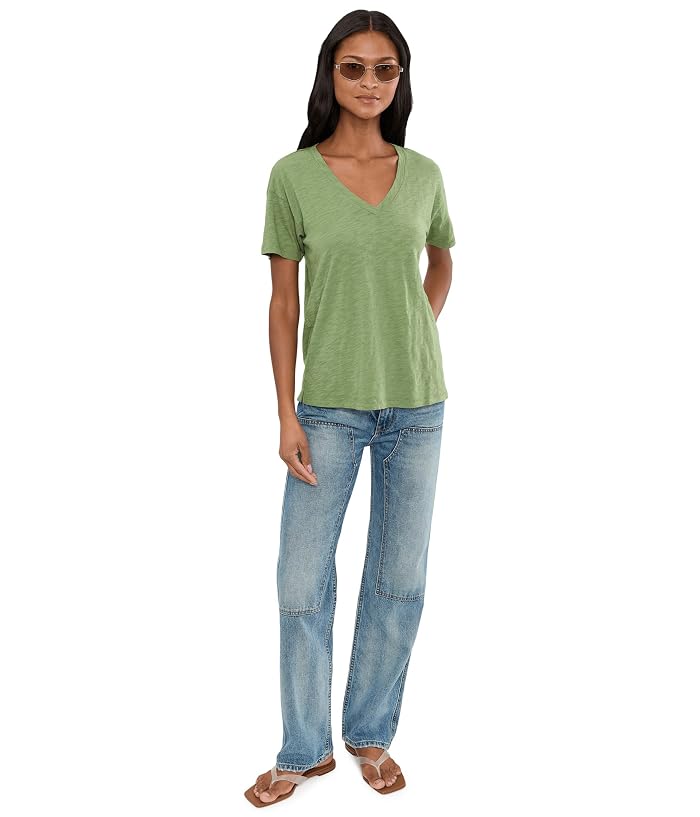 Mod-o-doc Short Sleeve V-Neck Boxy Tee - Image 2