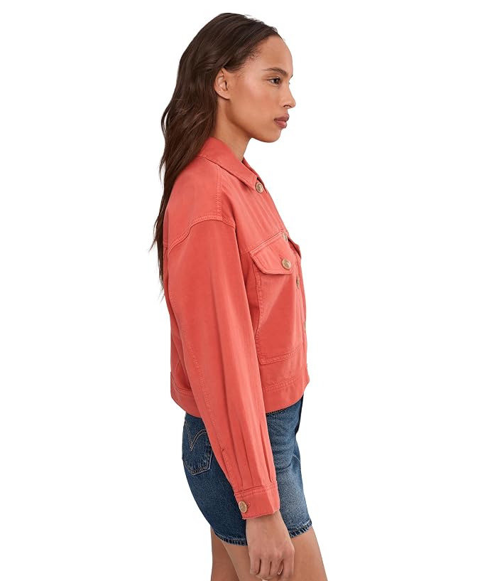 Liverpool Los Angeles Oversized Cropped Denim Jacket - Image 3