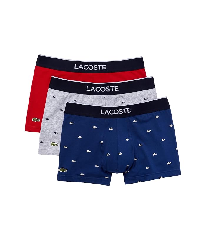 Lacoste Trunks 3-Pack Casual Lifestyle All Over Print Croc - Image 3
