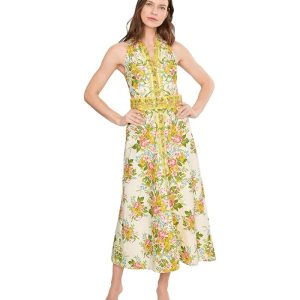 Adrianna Papell Printed Cotton Maxi