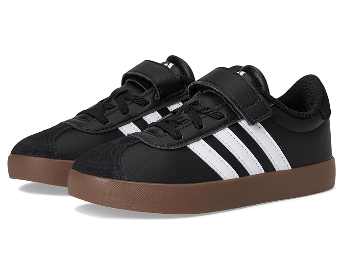 adidas Kids VL Court 3.0 Elastic Lace Shoes (Little Kid)