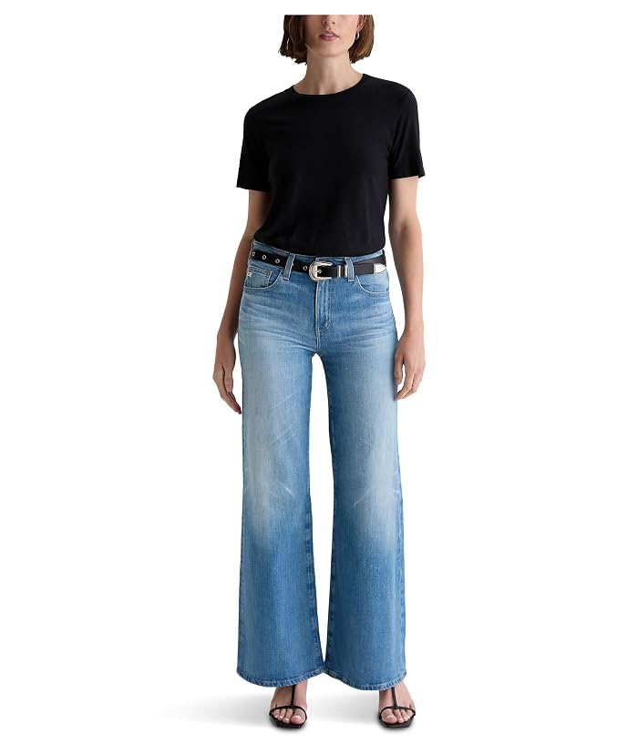 AG Jeans Saige Mid Rise Wide Leg In 18 Years Bisou - Image 4