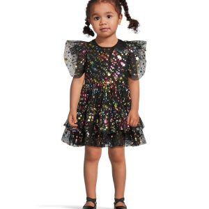 Lola and The Boys Shining Rainbow Star Tulle Dress (Toddler/Little Kid)