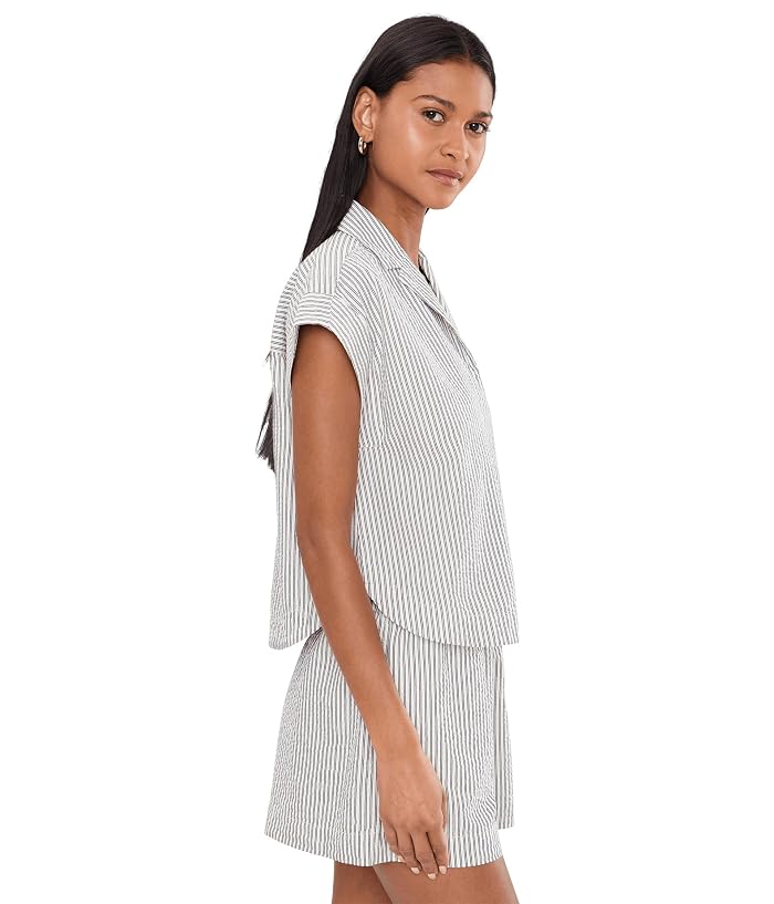 Madewell Mindy Shirt - Seersucker - Image 3