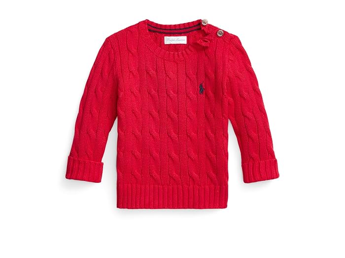 Polo Ralph Lauren Kids Cable-Knit Cotton Sweater (Infant) - Image 4