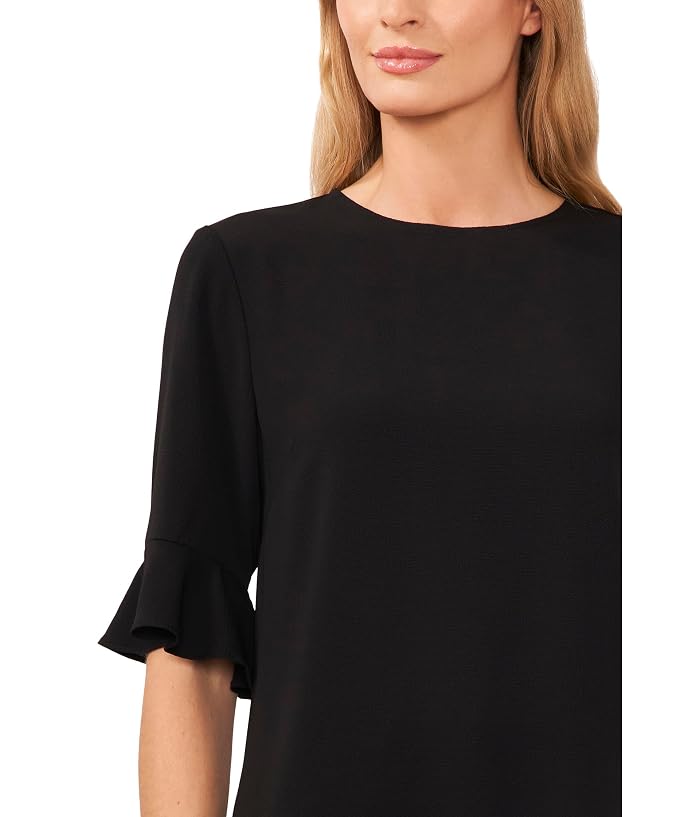 CeCe Ruffle Cuff Crew Neck Blouse - Image 3