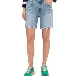 AG Jeans Ex-Boyfriend Mid-Rise Slouchy Shorts in Sierra Meadow