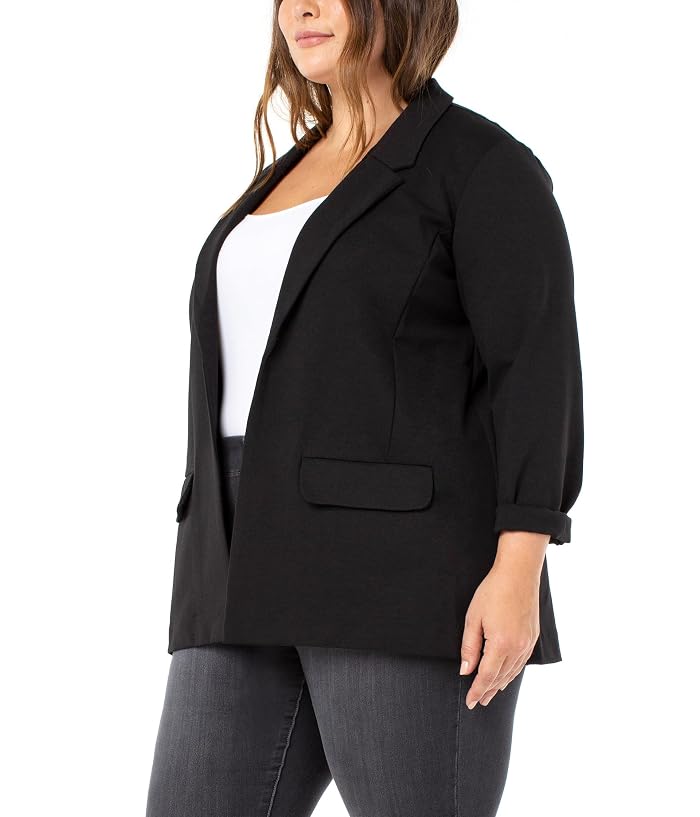 Liverpool Los Angeles Plus Size Boyfriend Blazer w/ Princess Darts - Image 3
