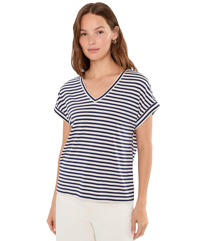 Tommy Bahama Kauai Stripe V-Neck Short Sleeve Tee