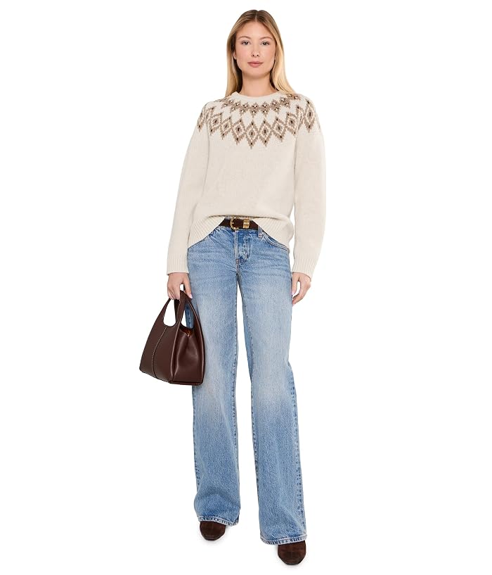 L.L.Bean Classic Ragg Wool Crew Neck Fair Isle Sweater - Image 2