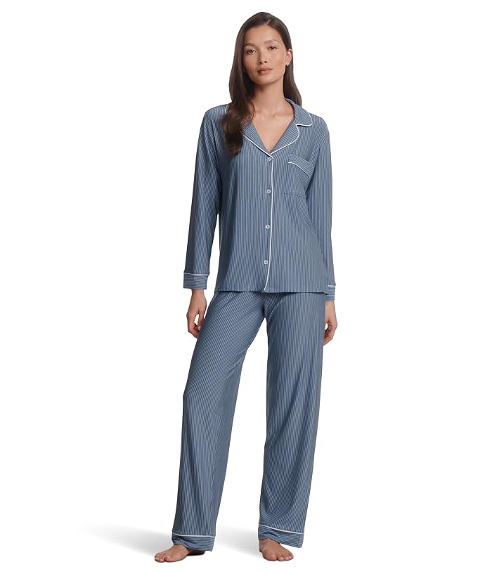 Eberjey Gisele Printed TENCEL Modal Long PJ Set