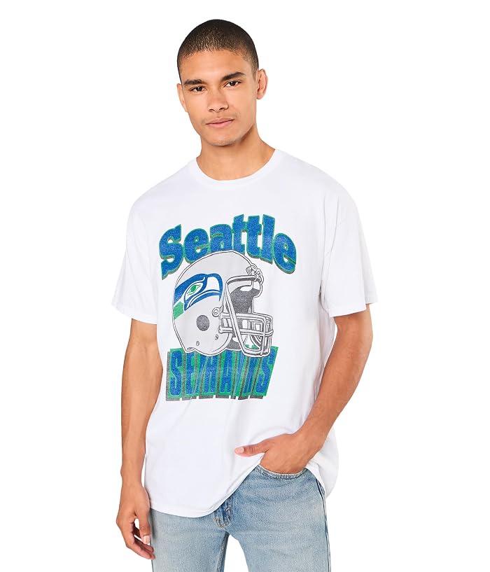 Junk Food Clothing NFL Seattle Seahawks Throwback Helmet Tee