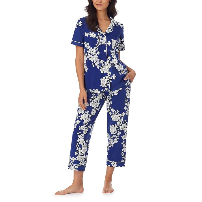 Bedhead PJs Short Sleeve Cropped PJ Set (Cotton Spandex)