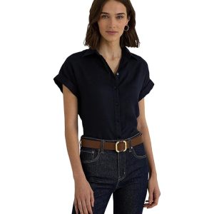 Lauren Ralph Lauren Petite Linen Short-Sleeve Shirt