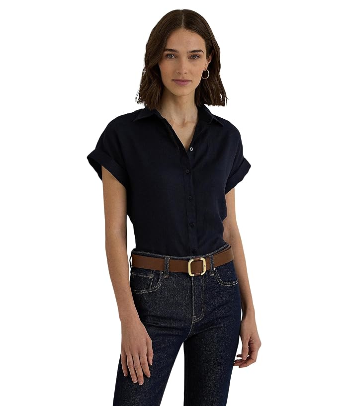 Lauren Ralph Lauren Petite Linen Short-Sleeve Shirt