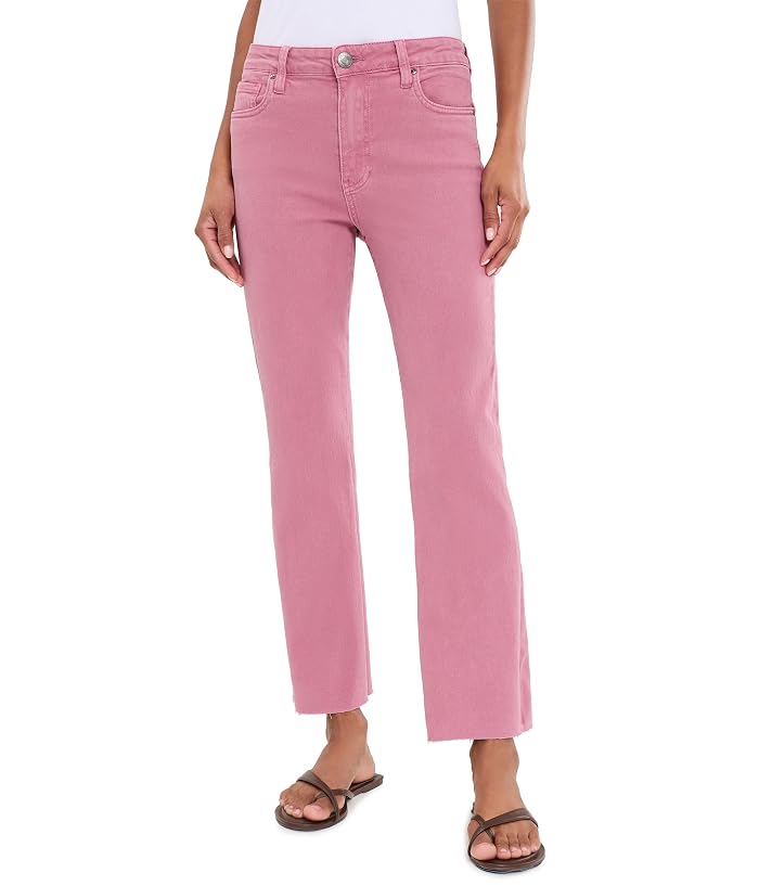 KUT from the Kloth Kelsey High-Rise Ankle Flare with Raw Hem