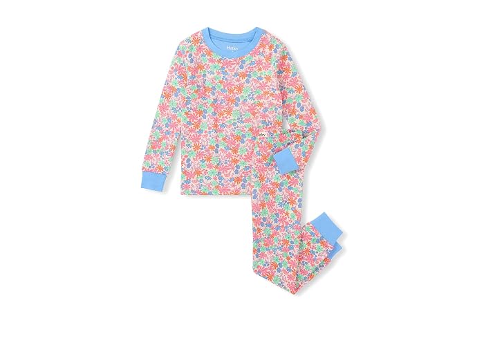 Hatley Kids Whimsical Flowers Cotton Pajama Set (Toddler/Little Kid/Big Kid) - Image 4