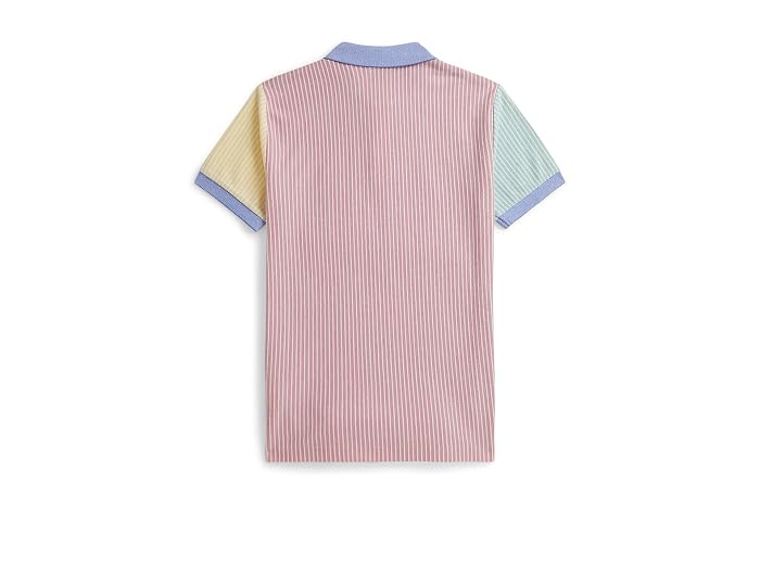 Polo Ralph Lauren Kids Striped Oxford Mesh Polo Shirt (Big Kid) - Image 2
