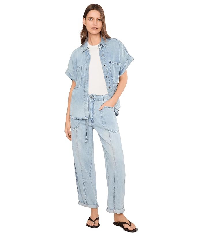 DAZE Shore Top Rolled Sleeve Top - Image 2