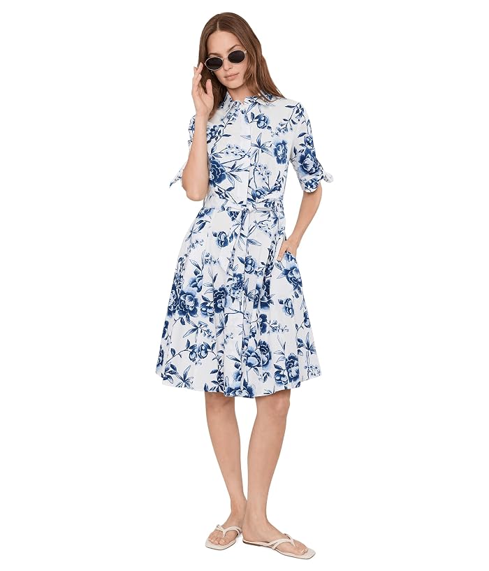Calvin Klein Short Sleeve Floral Cotton A-Line - Image 2