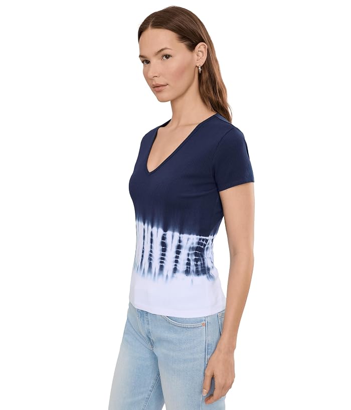 Lilla P Bamboo Dye Short Sleeve V-Neck - Image 3