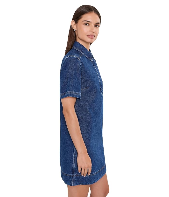 Madewell Polo Mini Dress in Airy Denim - Image 3