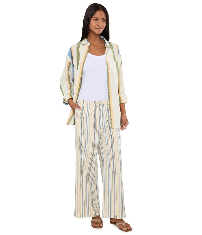 Joe's Jeans The Brynn Pants in Azure Multi Stripe - Image 2