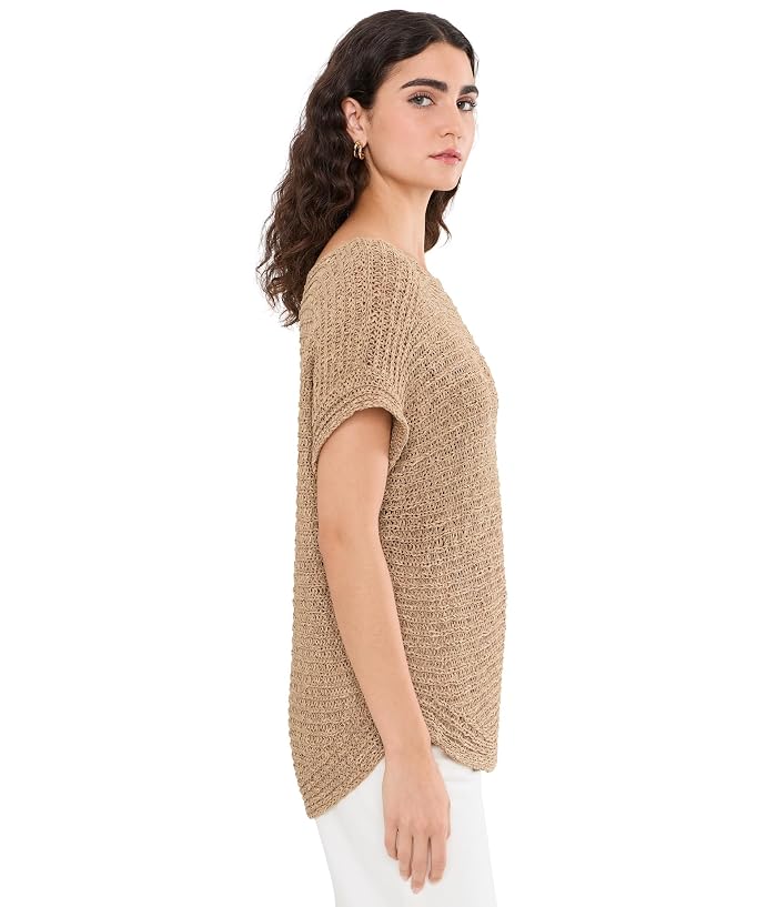 Lauren Ralph Lauren Rib-Knit Short Sleeve Sweater - Image 3