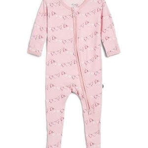Kickee Pants Kids Print Footie w/ Two-way Zipper (Infant)