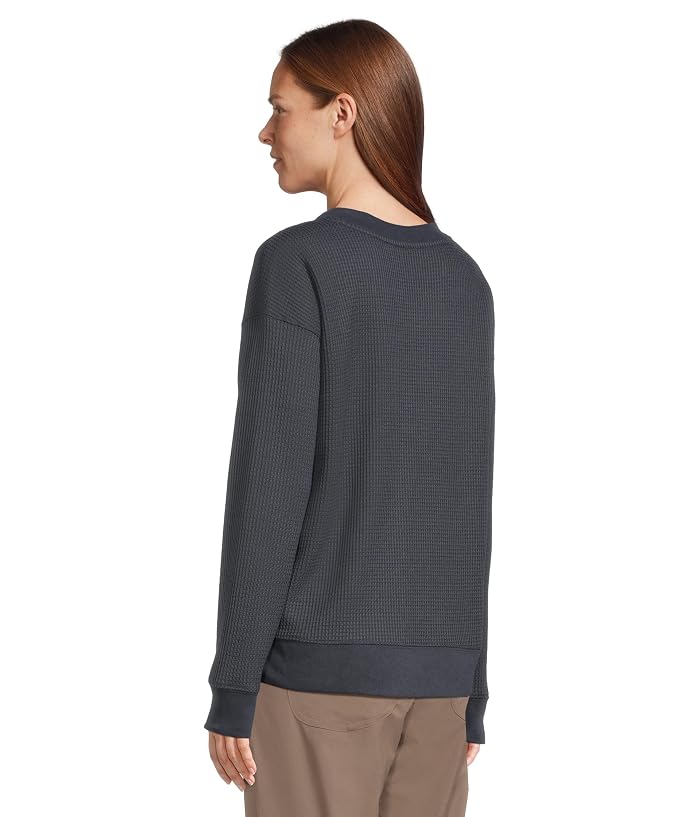 L.L.Bean Birchwood Brushed Waffle V-Neck - Image 3