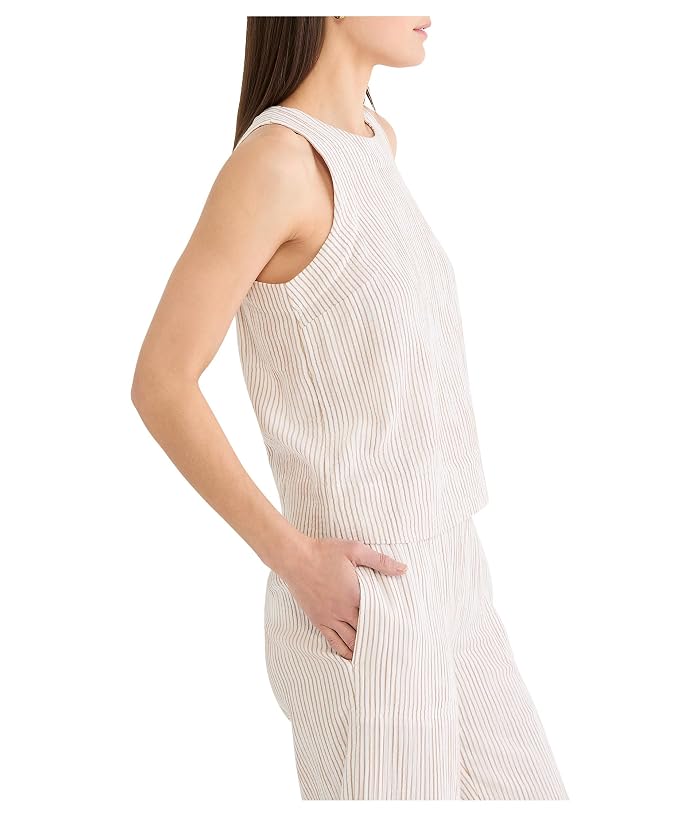 NIC+ZOE Pinstripe Gauze Pop On Tank - Image 3