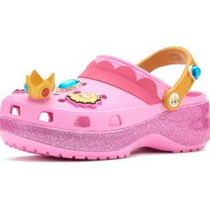Crocs Super Mario Princess Peach Classic Platform Clog