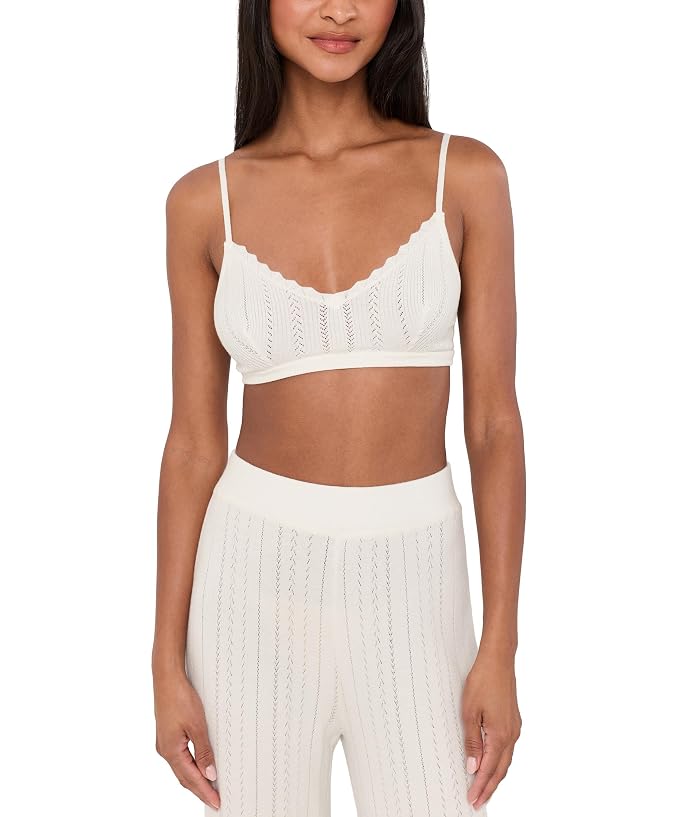 Eberjey Pointelle Sweater Bralette