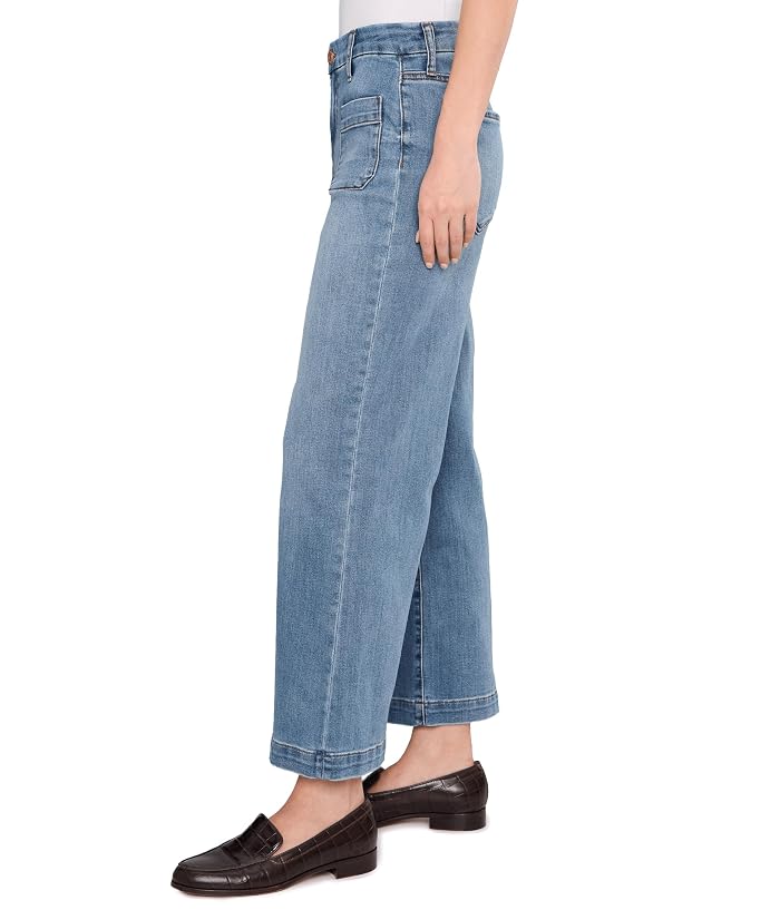 KUT from the Kloth Meg High Rise Fab Ab Wide Leg Raw Hem - Image 3