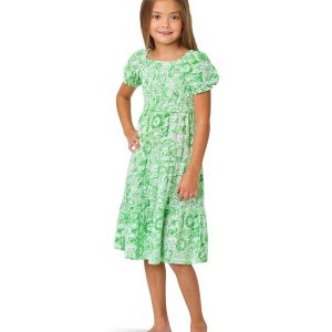 Lilly Pulitzer Kids Mini Jilly Sleeved Midi Dress (Toddler/Little Kid/Big Kid)