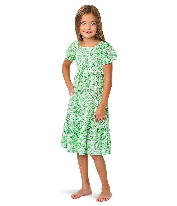 Lilly Pulitzer Kids Mini Jilly Sleeved Midi Dress (Toddler/Little Kid/Big Kid)
