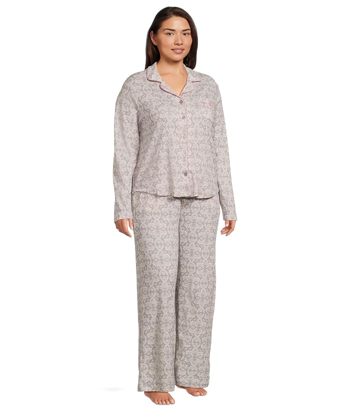 Karen Neuburger Plus Novelty Long Sleeve Girlfriend Pajama Set - Image 2