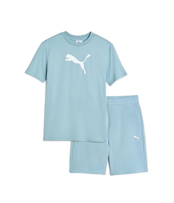 PUMA Kids Big Cat T-Shirt & Fleece Short Set (Toddler/Little Kid/Big Kid)) - Image 4