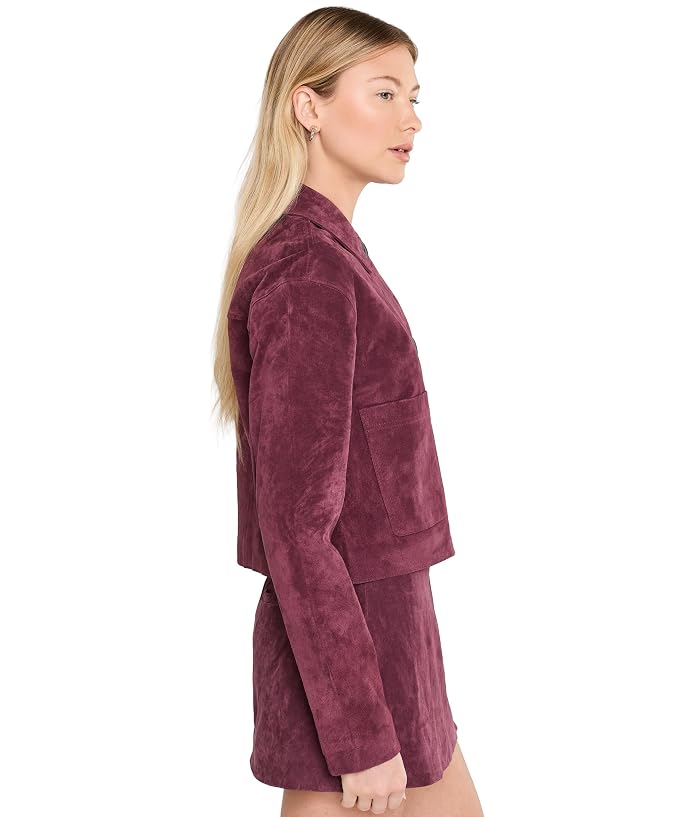 Blank NYC Wine O'clock Real Suede Jacket - Image 3