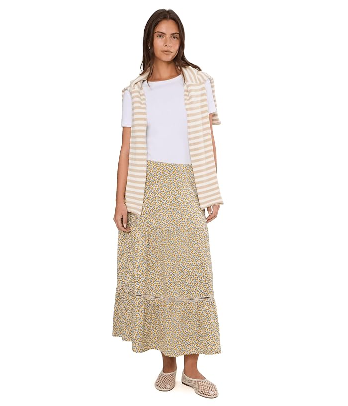 Toad&Co Marigold Tiered Midi Skirt - Image 2